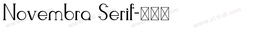Novembra Serif字体转换